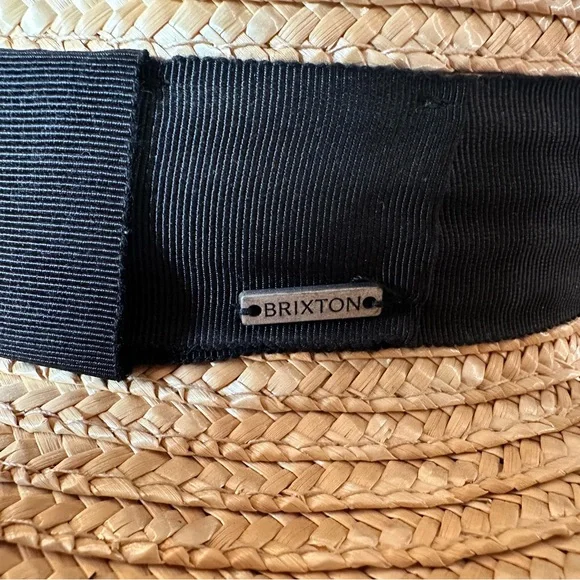 Brixton Joanna Honey Straw Hat with Black Band - Picture 6 of 9